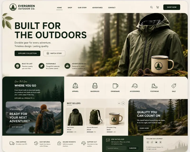 Evergreen Outdoor Co. (concept)